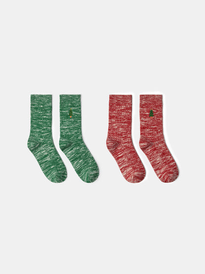 Xmas Crew Socks 2-Pack