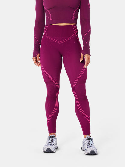 FirmFiit Seamless Leggings Magenta Purple/Cerise