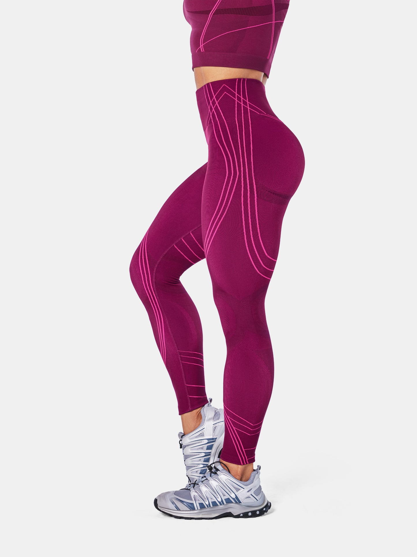 FirmFiit Seamless Leggings Magenta Purple/Cerise