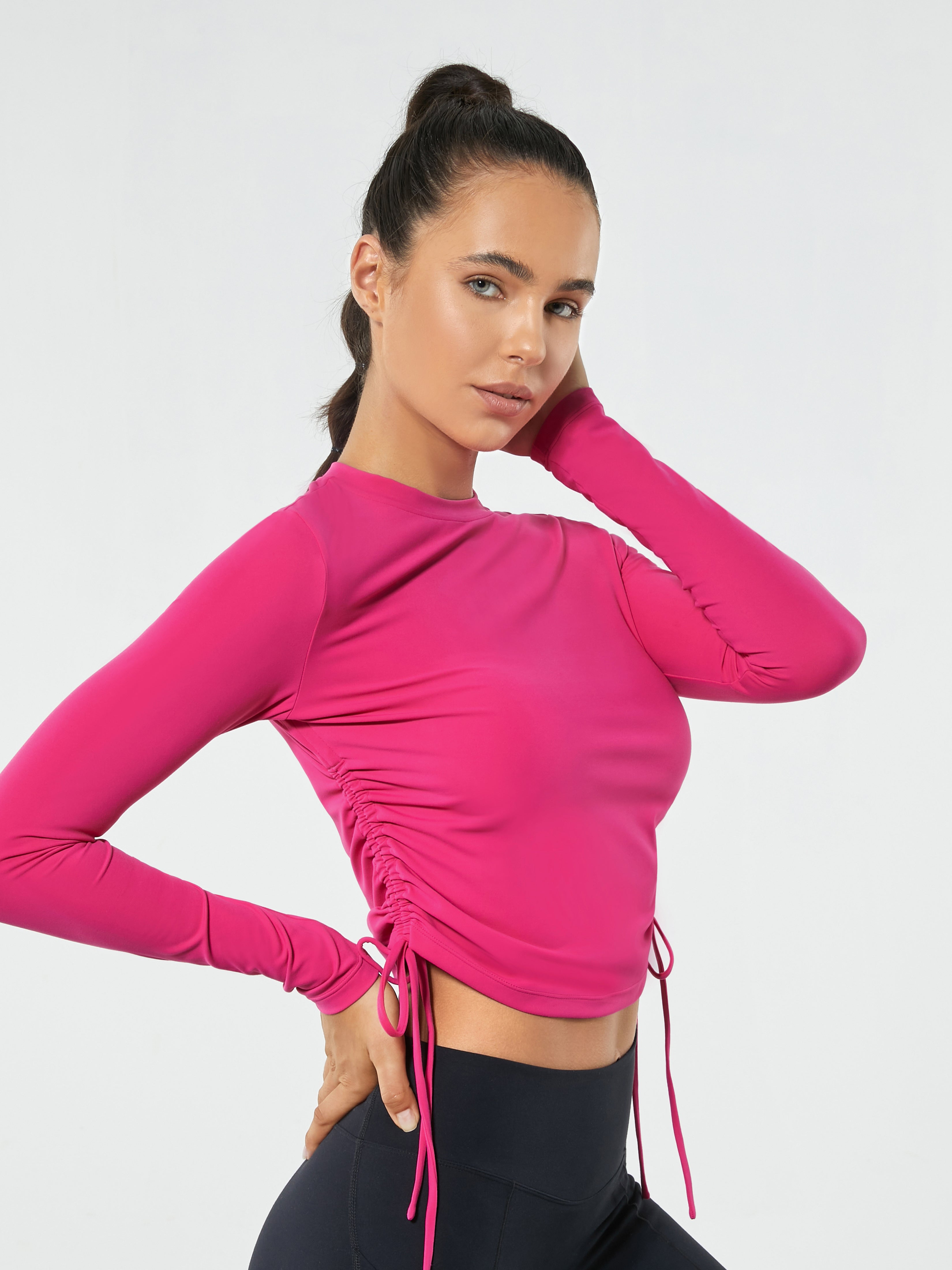 Thumbnail of Beyond Nude Drawstring Long Sleeve Top