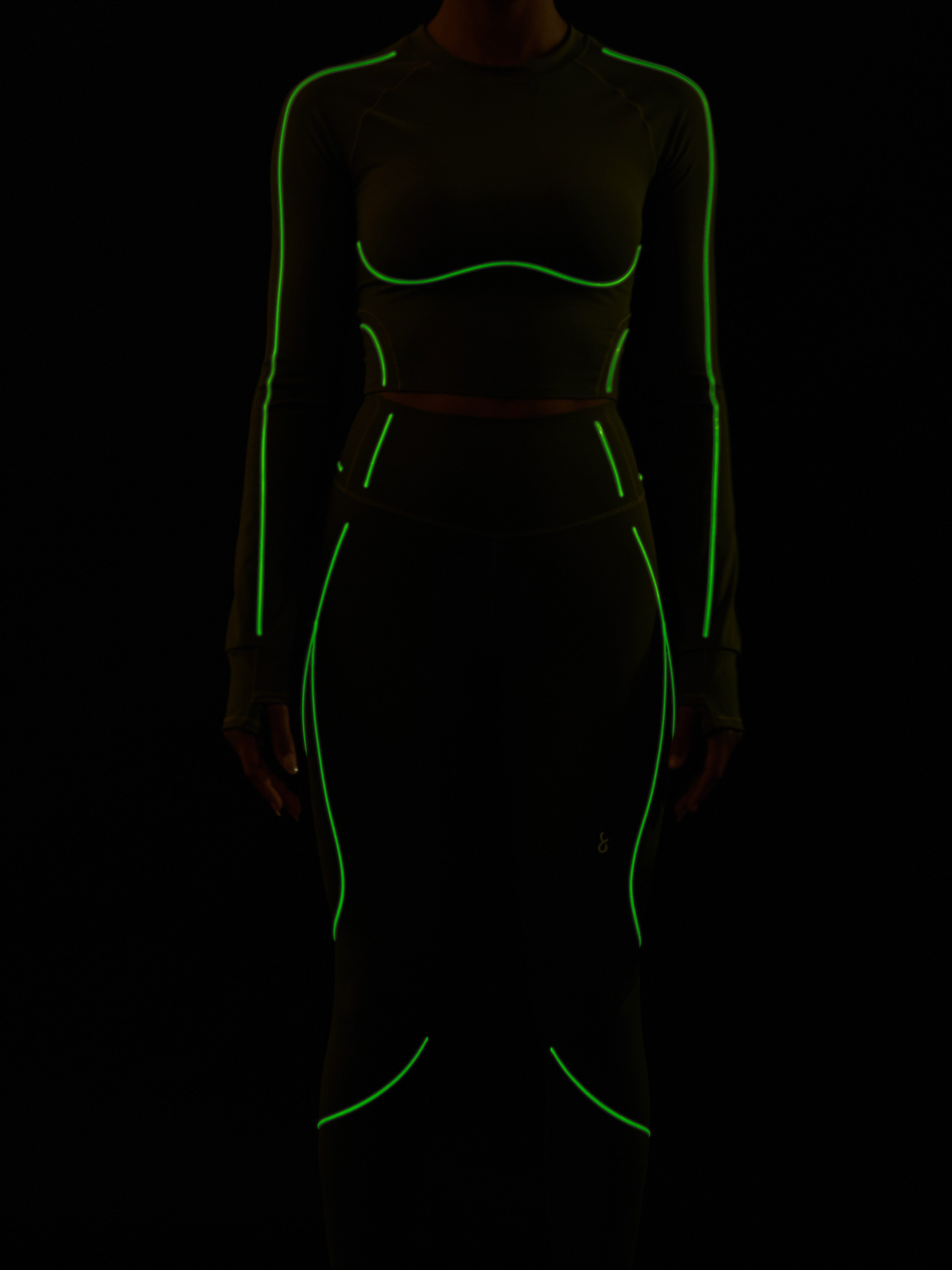 Neon glow in the dark leggings hotsell