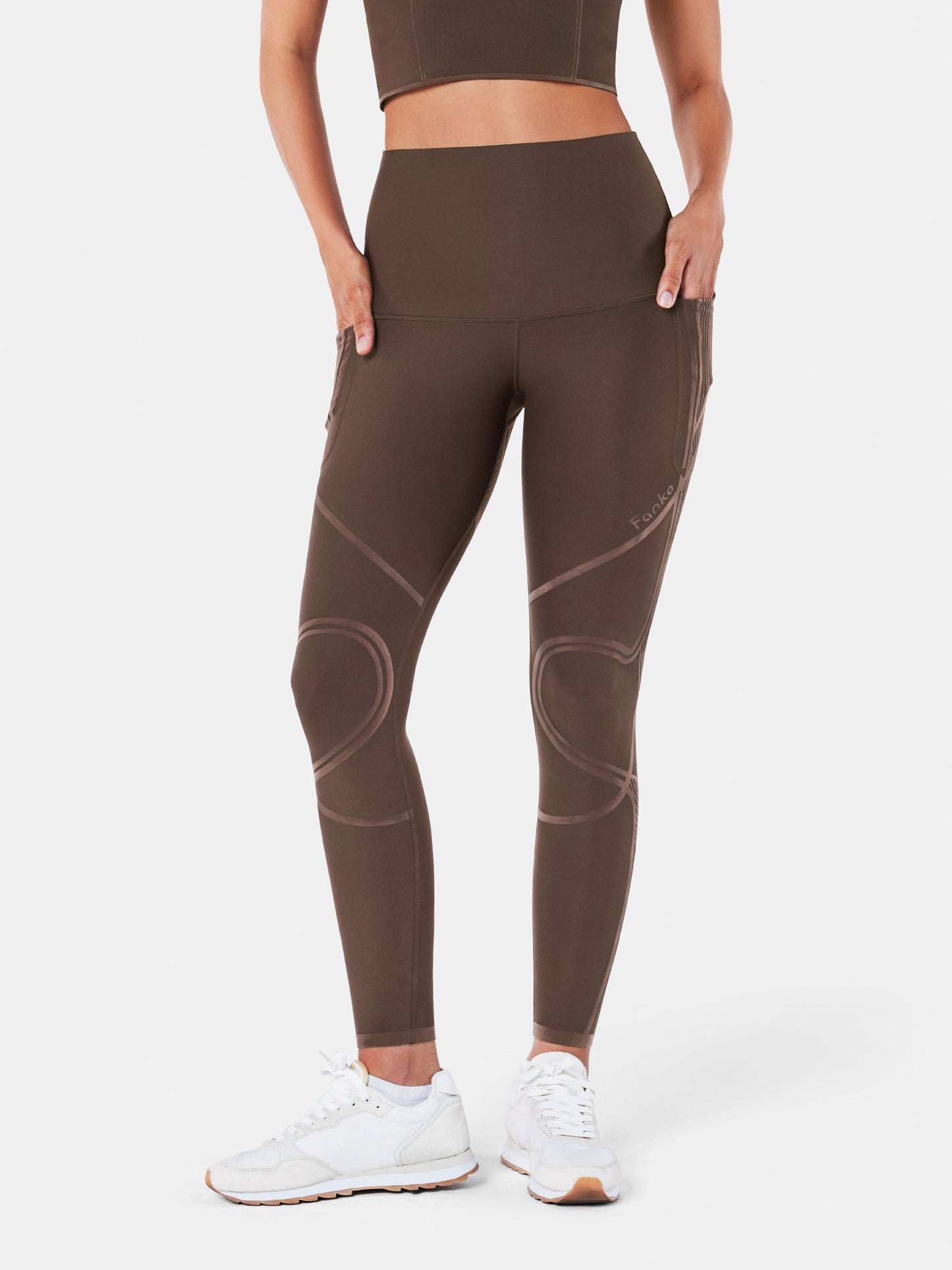 Body Sculpt 3-Pocketful Leggings Chocolate Brown