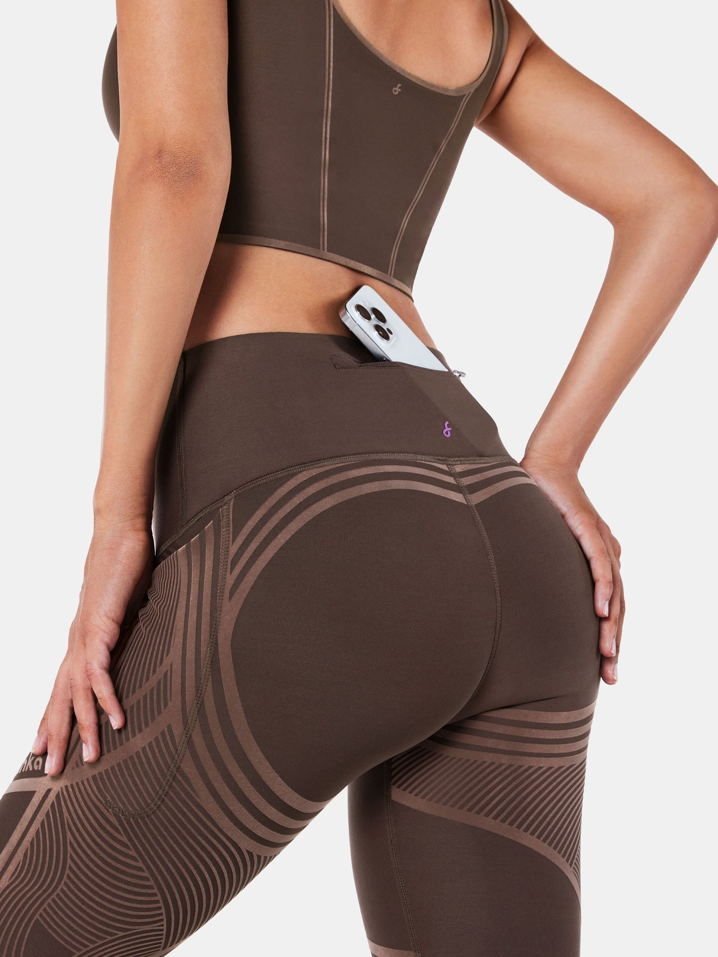 Body Sculpt 3-Pocketful Leggings Chocolate Brown