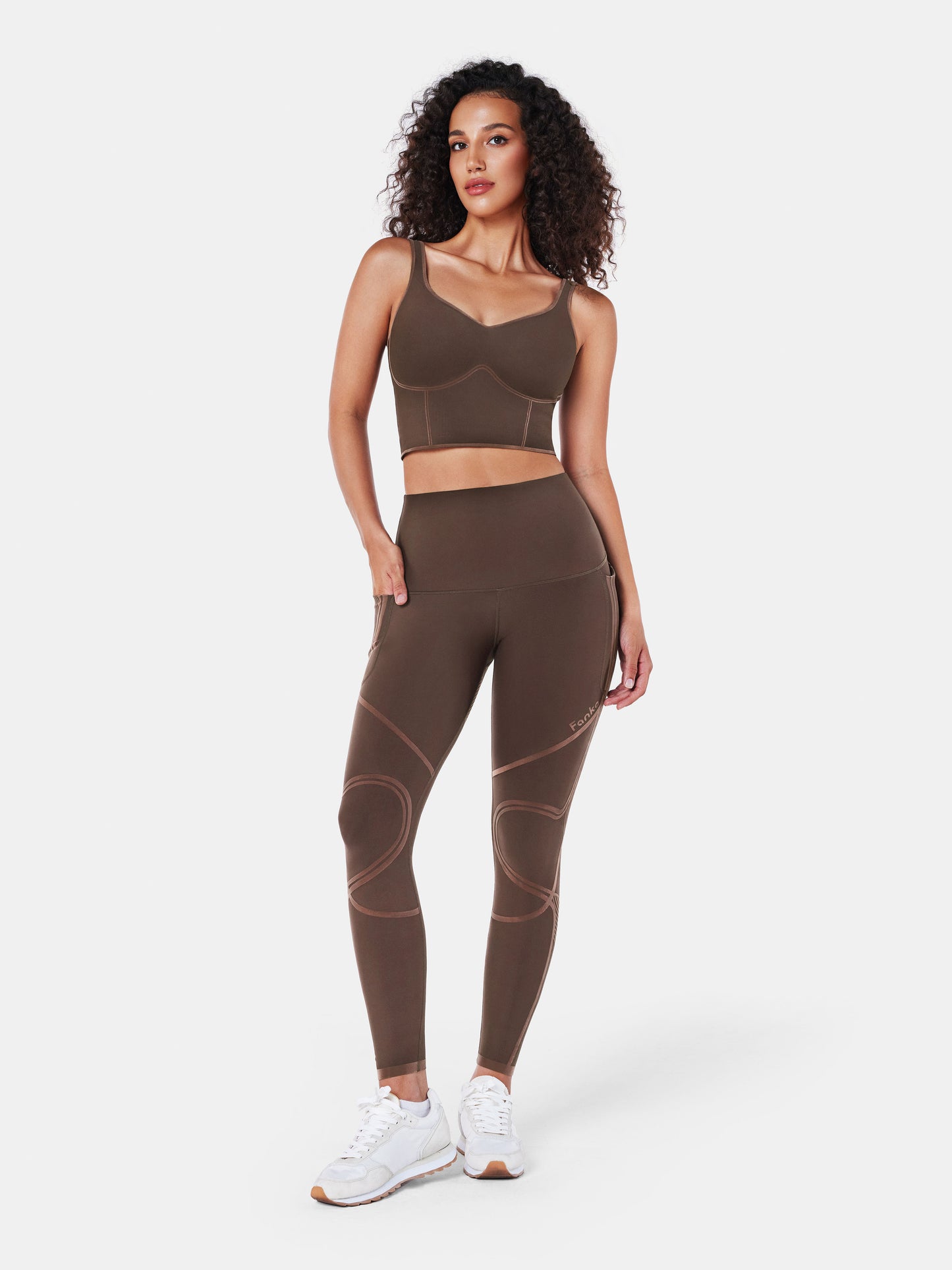 Body Sculpt 3-Pocketful Leggings Chocolate Brown