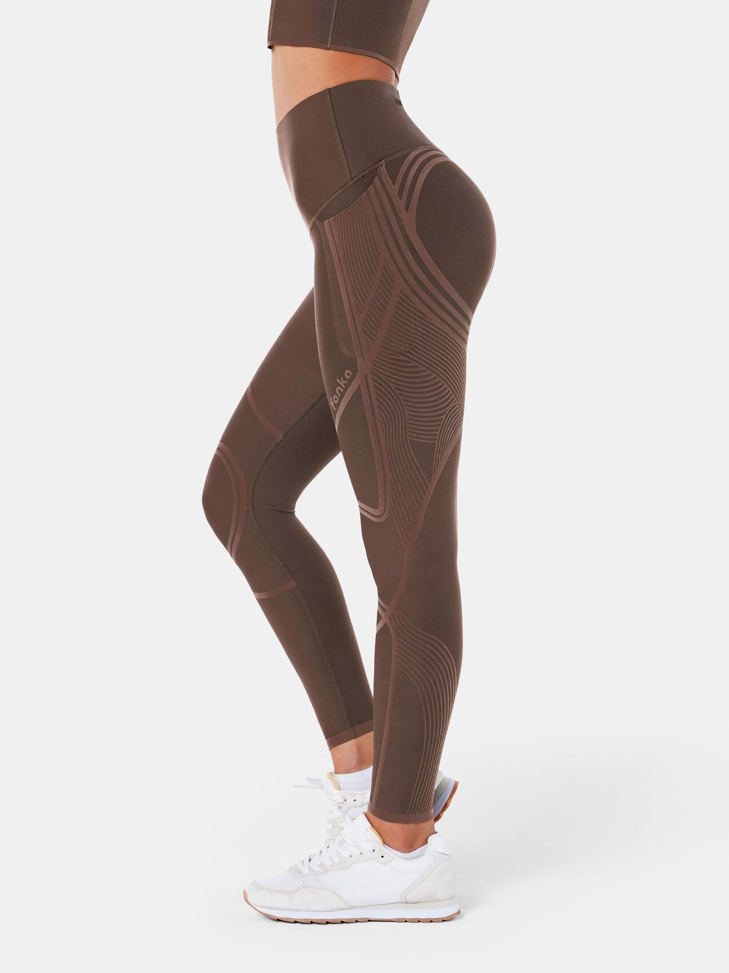 Body Sculpt 3-Pocketful Leggings Chocolate Brown