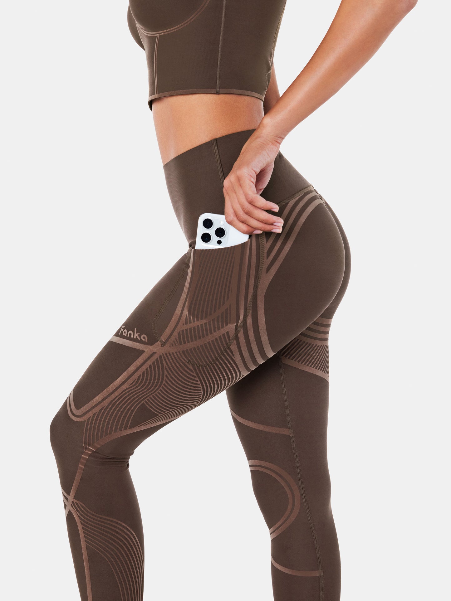 Body Sculpt 3-Pocketful Leggings Chocolate Brown