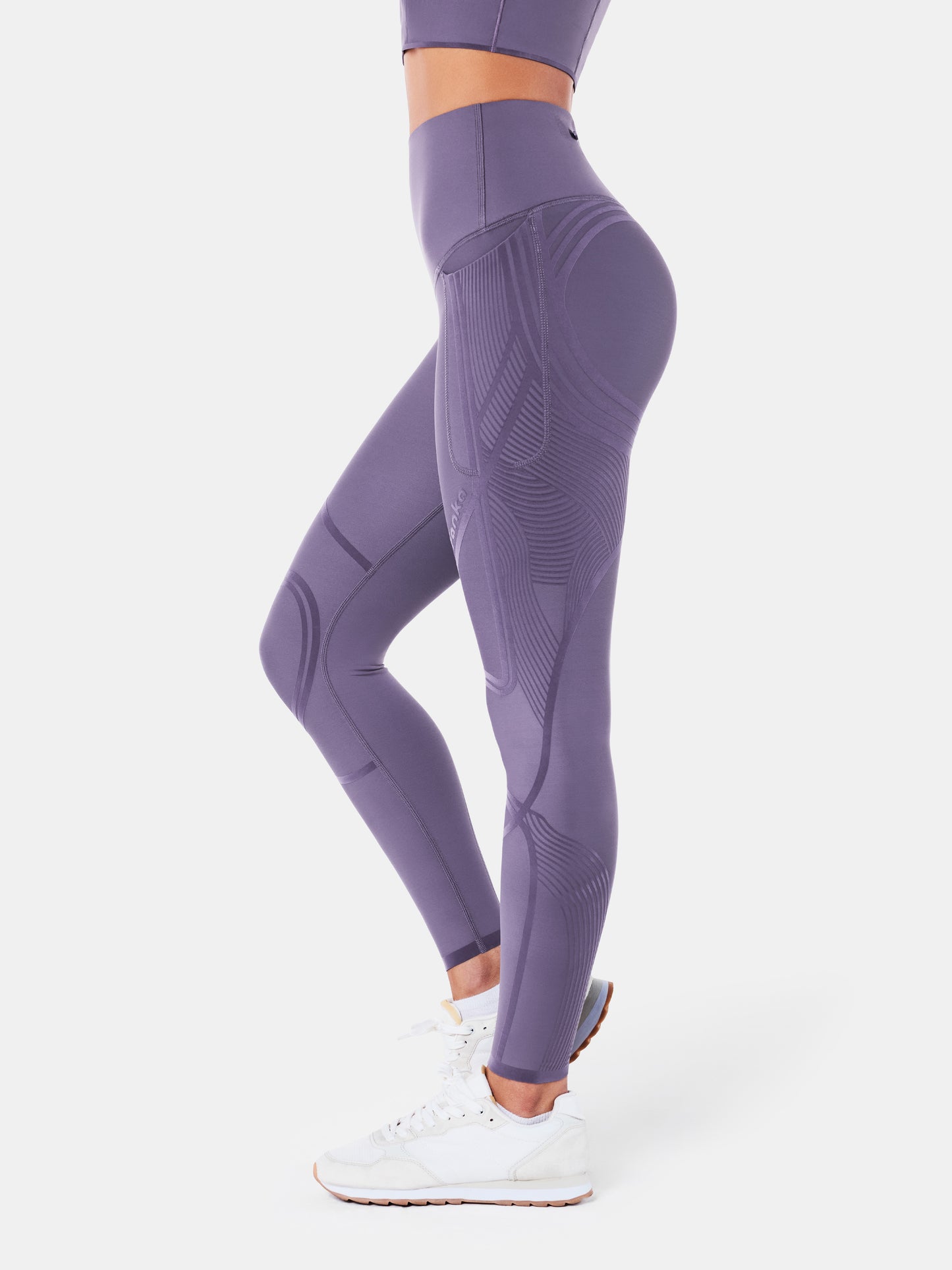 Body Sculpt 3-Pocketful Leggings Wineberry