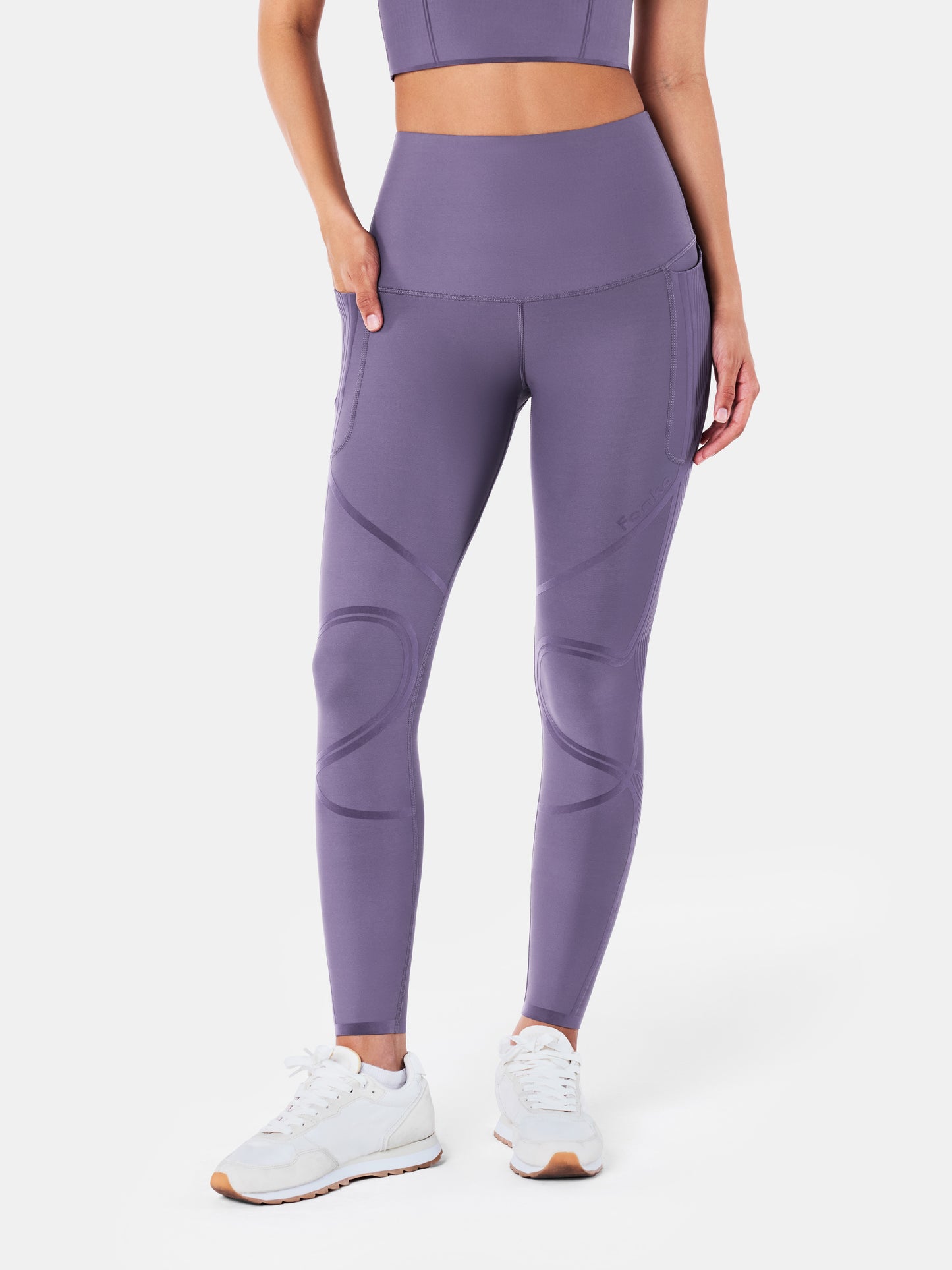 Body Sculpt 3-Pocketful Leggings Wineberry