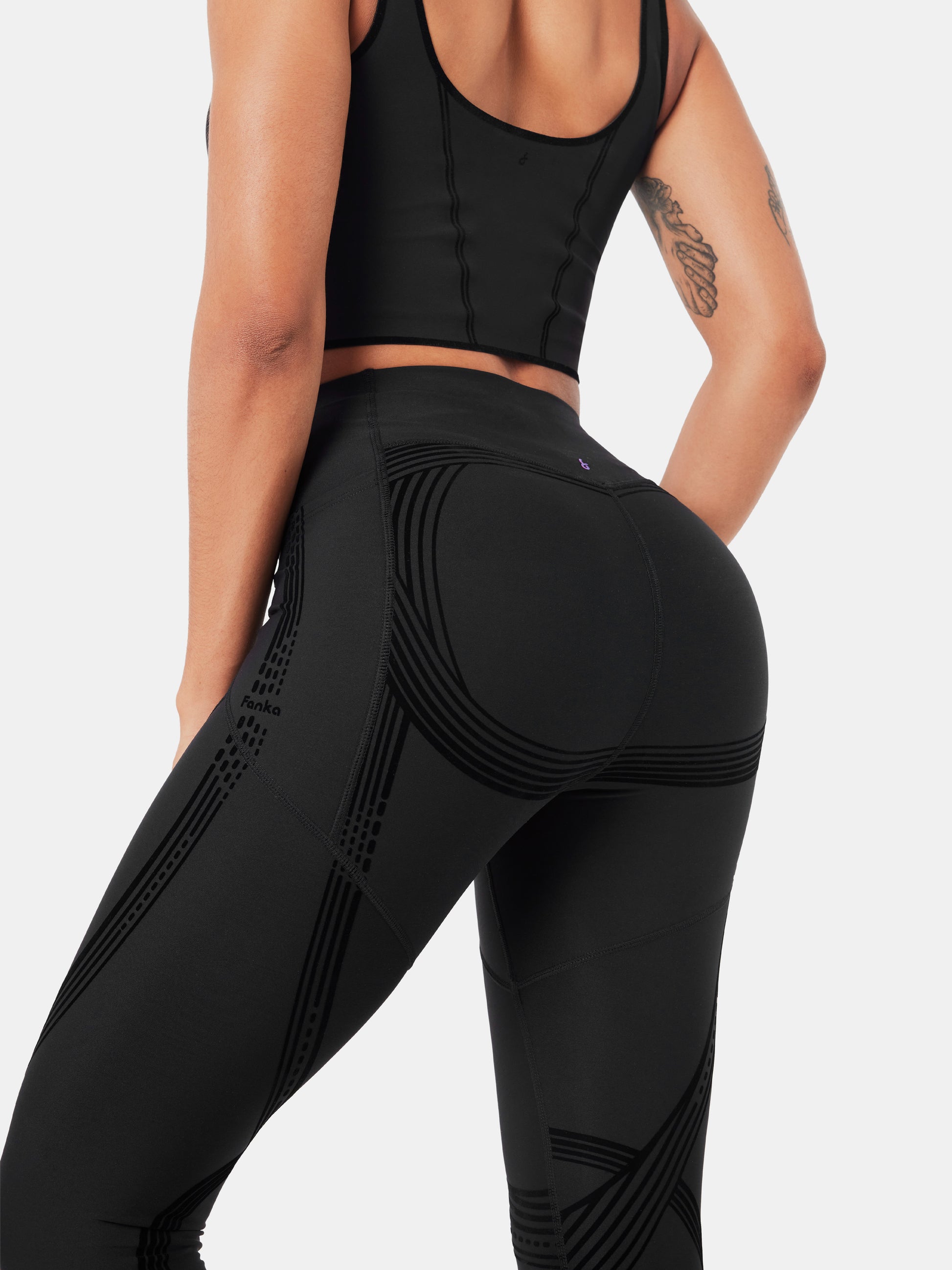 The Kobieta Dual Ruffled Cuff Yoga Pants; XXS Thru Plus Sized 10X+ -  Kobieta Clothing Company