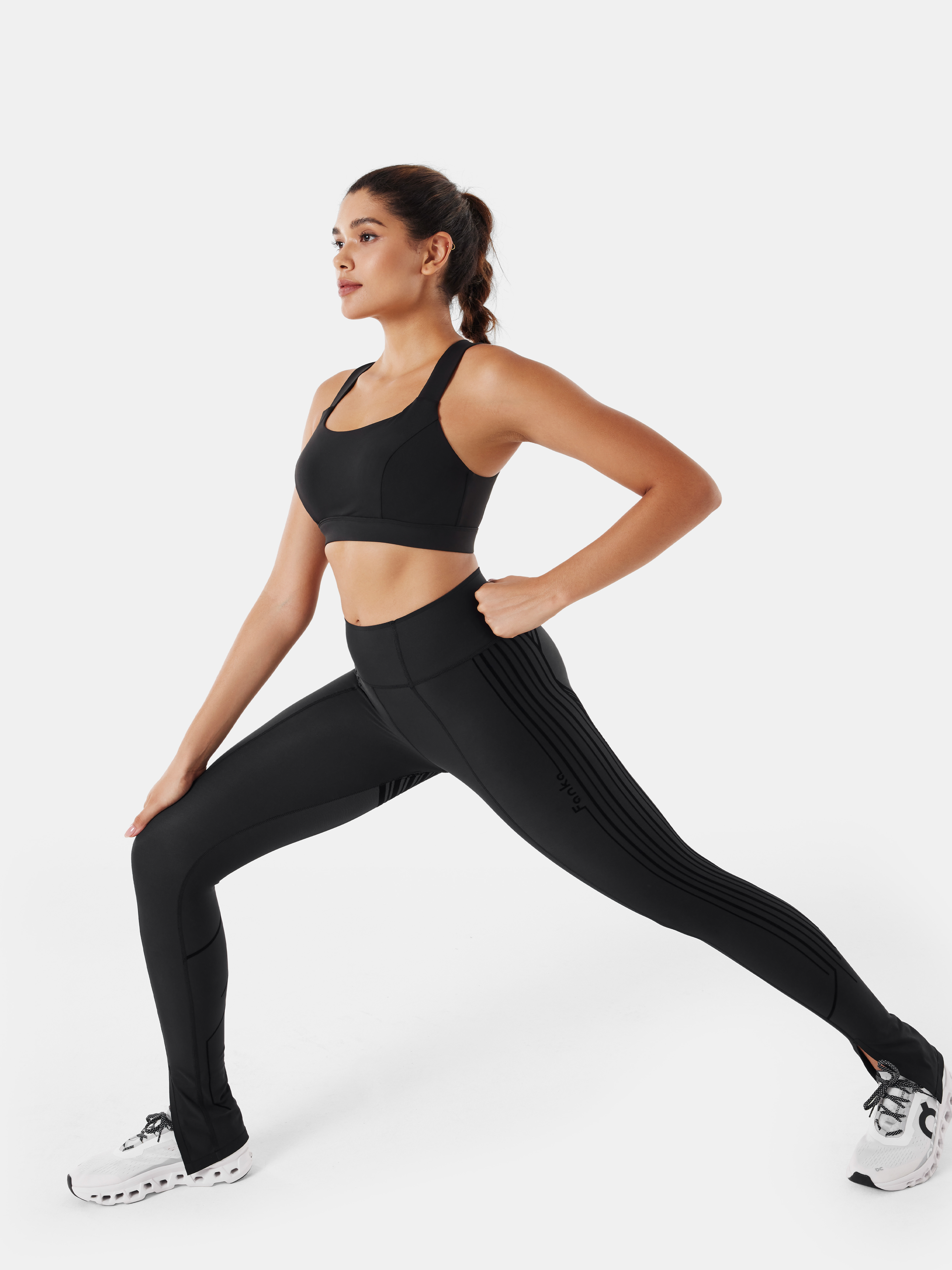 Thumbnail of Body Sculpt Front Slit Leggings (Reversible Wear)