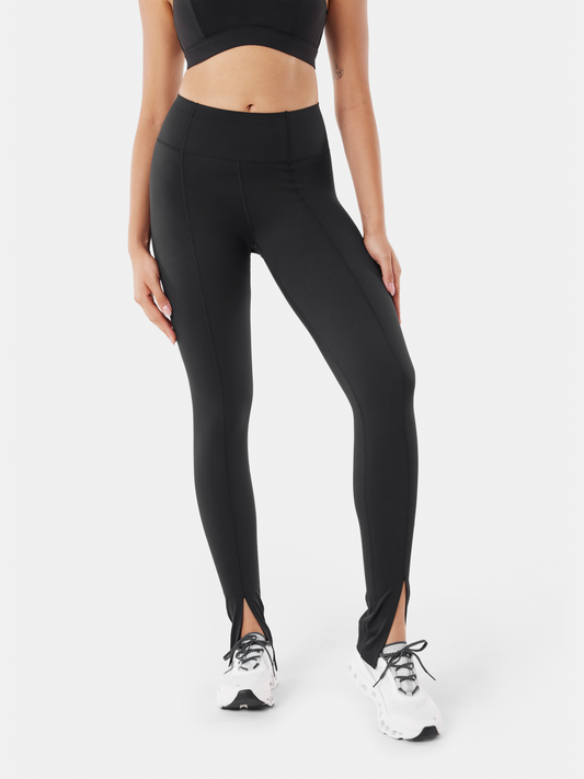 Body Sculpt Front Slit Leggings (Reversible Wear)