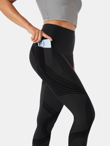 Body Sculpt Side Pocket Leggings Black